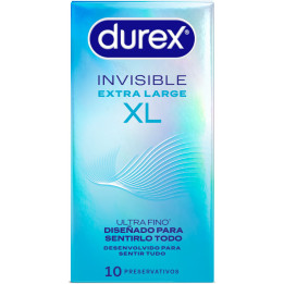 Durex - Préservatifs Invisibles xl 10 Unités