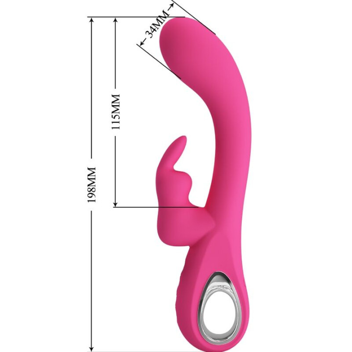 Pretty Love - Novak Rabbit Vibrator 12 Vibrationen Rosa
