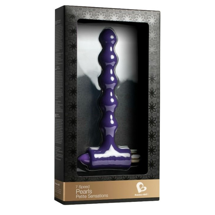 Rocks-Off - Plug Anal Avec Vibration et Perles Riverles Petite Sensations