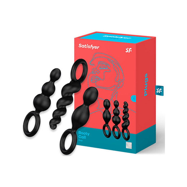 Satisfyer - Set 3 pz Tappi Anal Nero