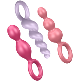Satisfyer - Analplugs Set 3 st Tricolor