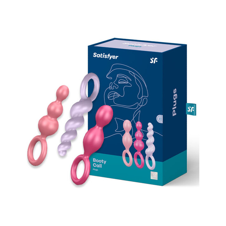 Satisfyer - Conjunto de Plugs Anais 3 Pcs Tricolor