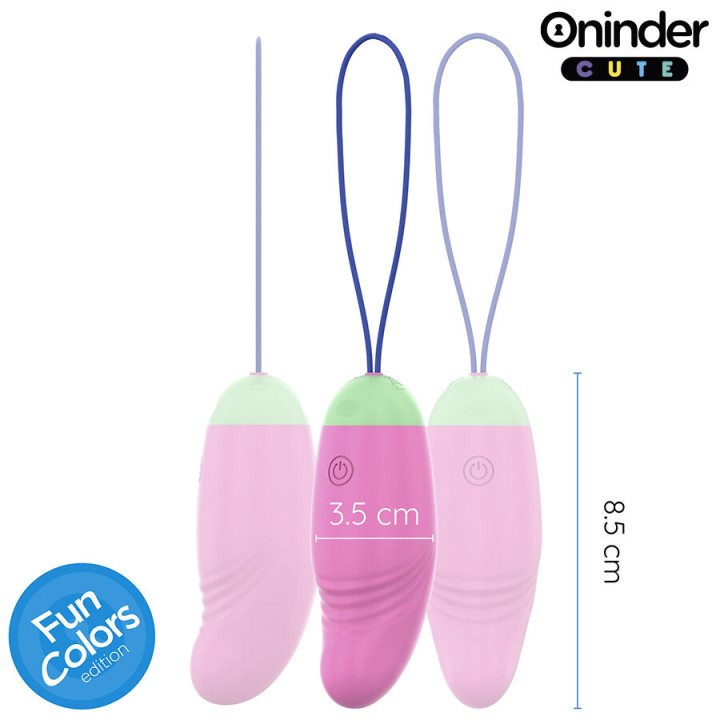 Oninder Cute - Love Pleasure 360° Vibrating-Rotating Silicone Egg - Free Global App