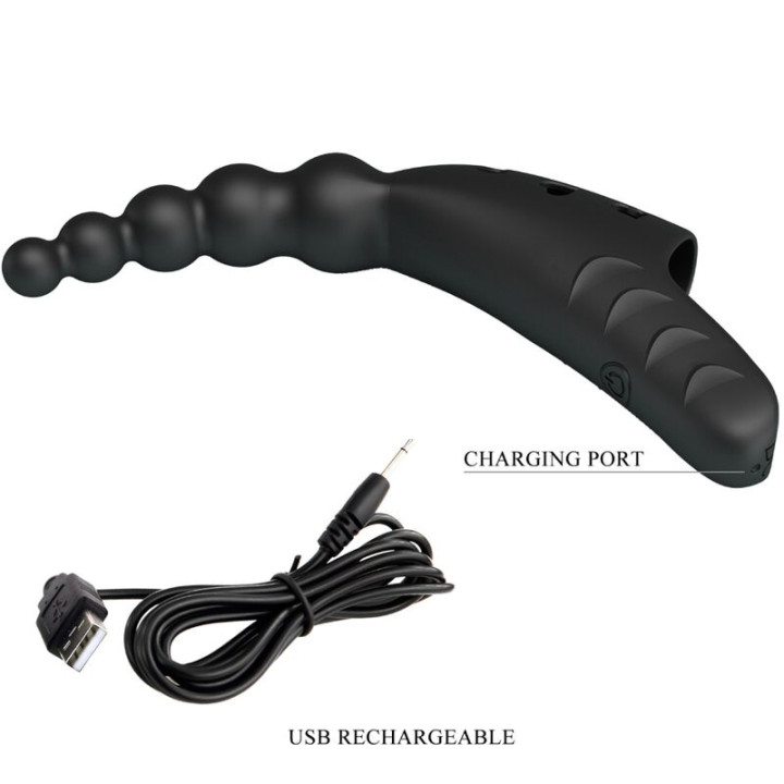 Pretty Love - Jordin Finger Vibrator 10 Vibrations Black