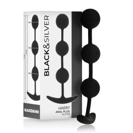 Black&Silver - Harry Anal Rosary 3 Silicone Spheres 14 cm