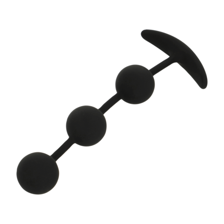 Black&Silver - Harry Anal Rosary 3 Silicone Spheres 14 cm