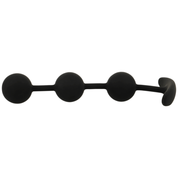Black&Silver - Harry Rosario Anal 3 Esferas Silicona 14 cm