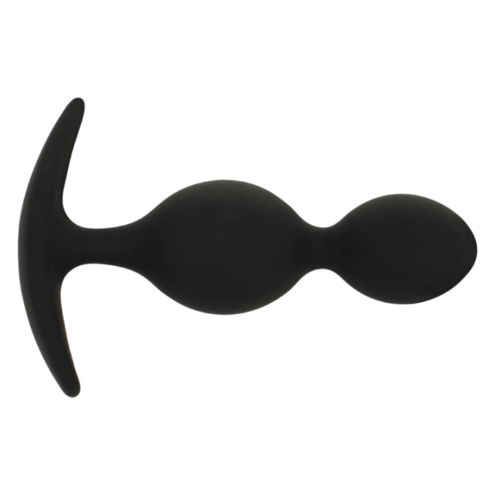 Black&Silver - Orson Plug Silicona 2 Ondas Anales 9 cm