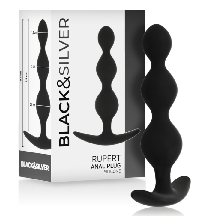Black&Silver - Rupert Cadena Bolas Anales 10 cm