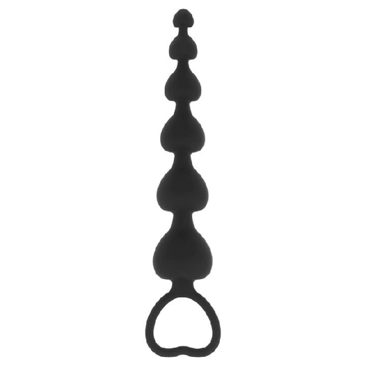 Black&Silver - Mila Anal-Herzkette 18 cm