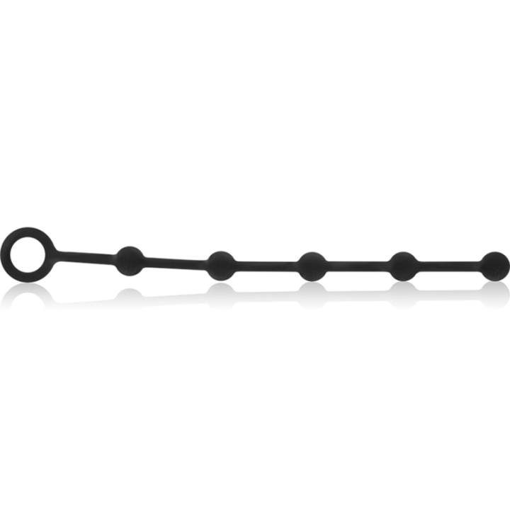Black&Silver - Chapelet Anal Korg Silicone Initiation 21 cm