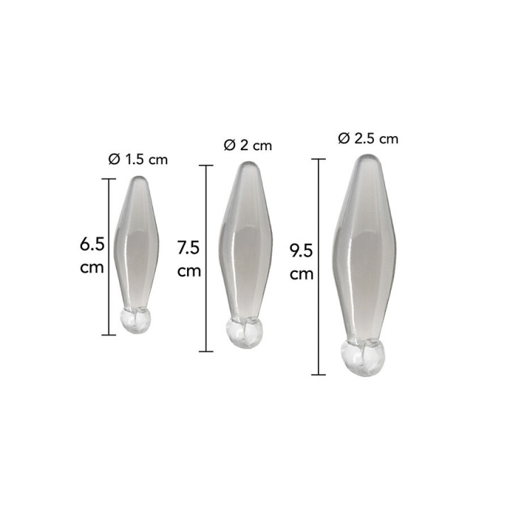 Toyjoy - Anal Play 3-Piece Transparent Finger Rimmer