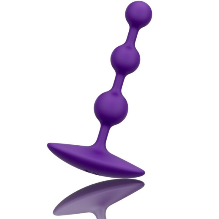 Romp - Amp Contas Anal de Silicone Flexíveis Roxas 12,5 cm Roxas