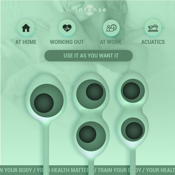 Intense - Charli Kegel Ball Kit Light Jade Green