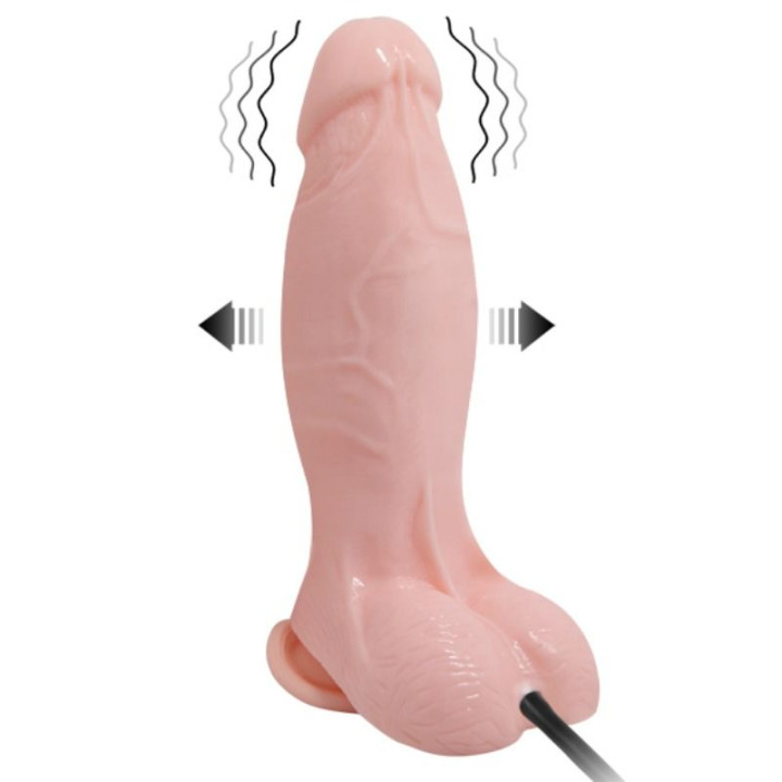 Baile - Realistic Vibrating And Inflatable Dildo 18.8 cm