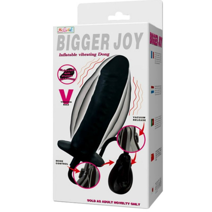 Baile - Bigger Joy Inflatable Dildo With Vibration 16 cm