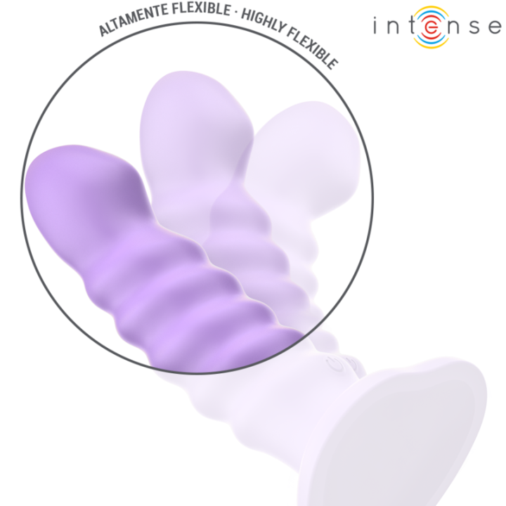 Intense - Brenda Vibratore Taglia m Design a Spirale 10 Vibrazioni Telecomando Viola