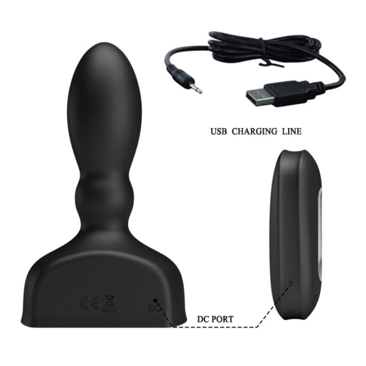 Mr Play - Telecomando Plug Anale Gonfiabile Nero