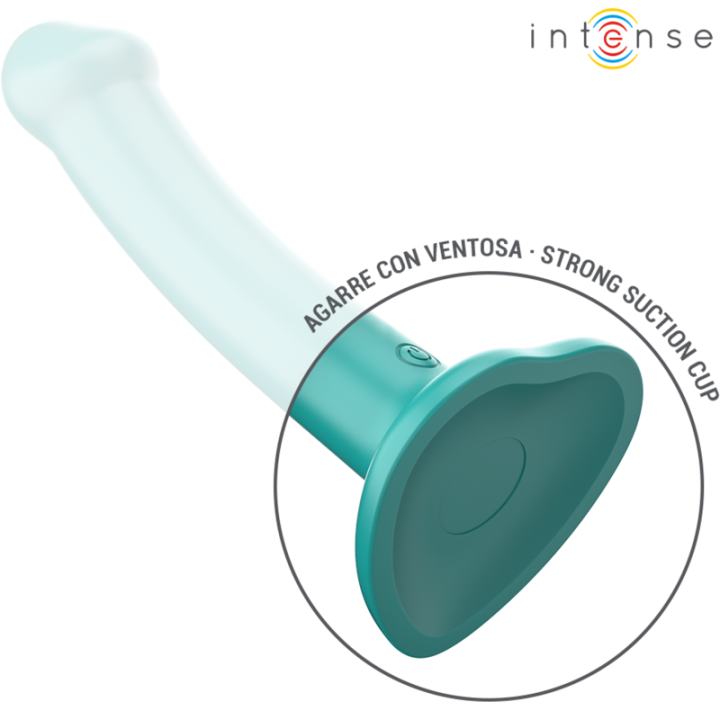 Intense - Katie Vibratore Con Ventosa 10 Vibrazioni Telecomando Blu