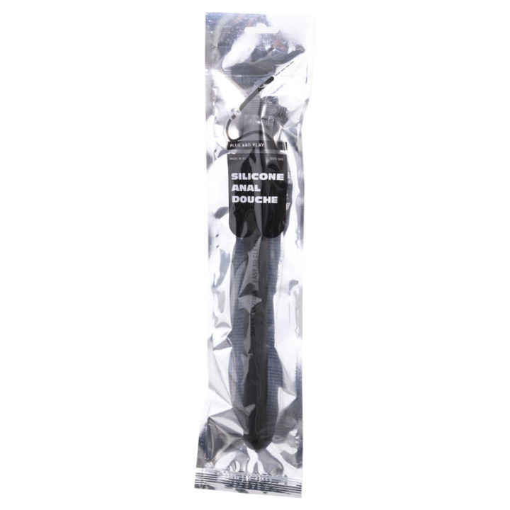 All Black - Doccia Anale Hinchable in Silicone 27 cm