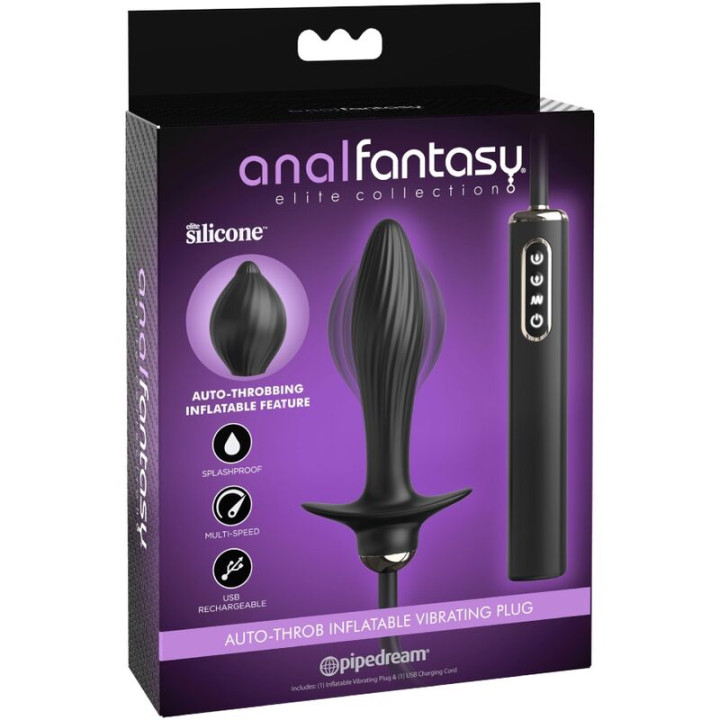 Anal Fantasy Elite Collection - Plug Gonflable et Vibrateur Auto-Throb