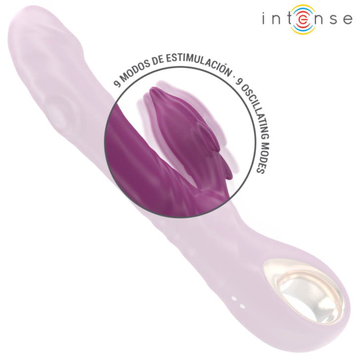 Intense - Halle Multifunktionsvibrator Mit Delfin-Stimulierender Zunge Lila