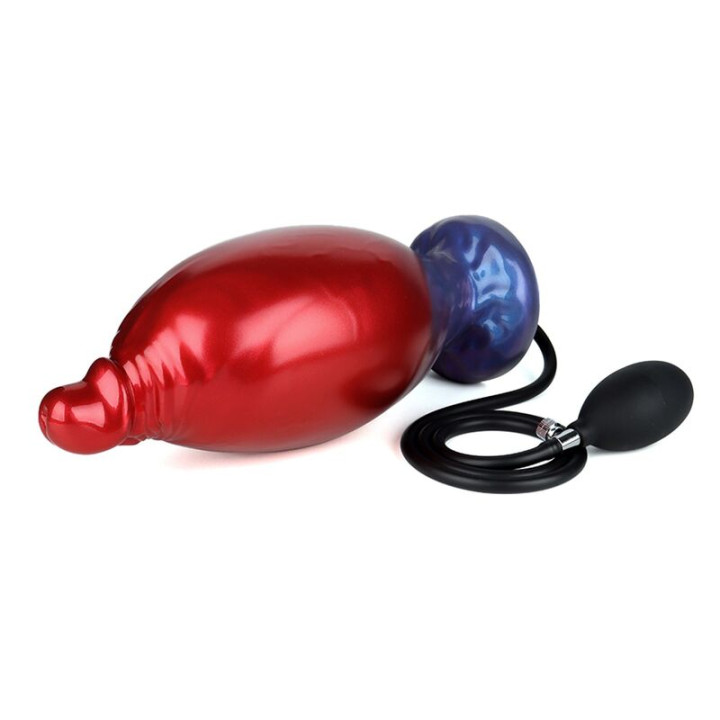 Power Monsters - Shadow Behemoth Dildo Gonfiabile in Silicone Bicolore 22 cm ø 5 cm