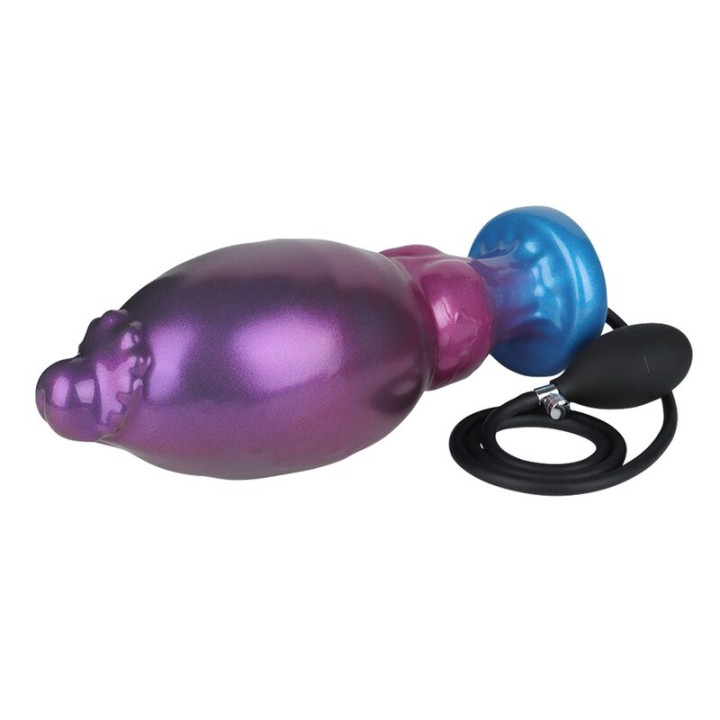 Power Monsters - Rift Titan Dildo Hinchable Fantasía Bicolor 24 cm ø 5 cm