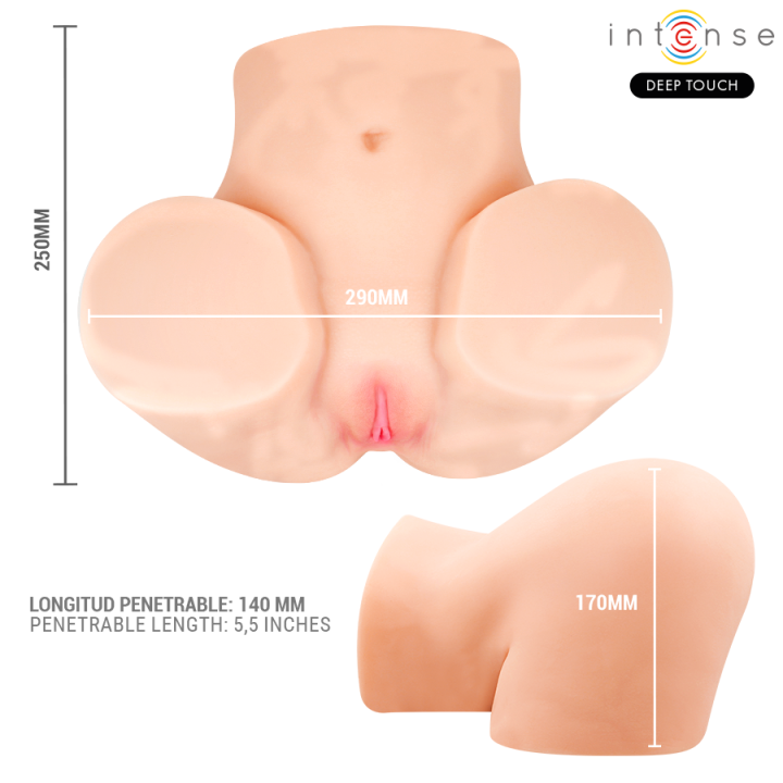 Intense Deep Touch - Ginger Vaginal Masturbator With Suction, Heat, Vibration And Voice Effects With Remote Control 5.3 kg