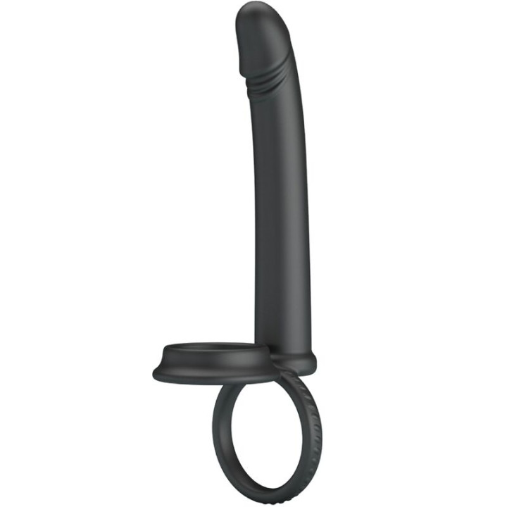 Pretty Love - Dillion Doppia Penetrazione Doppio Anello Per il Pene Nero