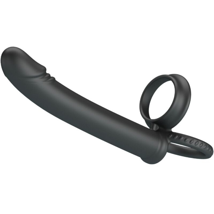 Pretty Love - Dillion Doppia Penetrazione Doppio Anello Per il Pene Nero