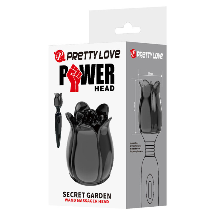 Pretty Love - Secret Garden Testa da Massaggio Nera