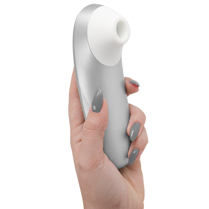 Womanizer - Pro Vibrant Clitoral Stimulator Silver Grey