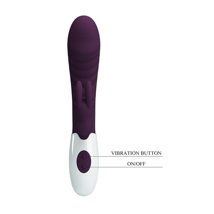 Pretty Love - Vibratore a Coniglio Naughty Bunny a 30 Funzioni, Viola