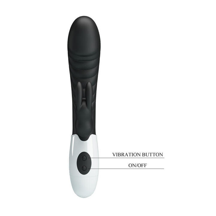 Pretty Love - Naughty Bunny 30-Funktionen-Hasenvibrator Schwarz