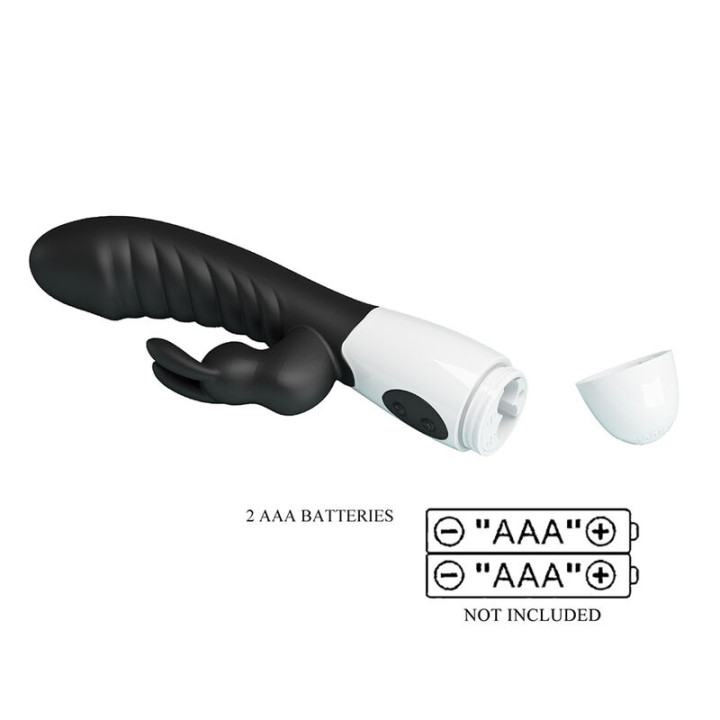Pretty Love - Naughty Bunny 30-Funktionen-Hasenvibrator Schwarz