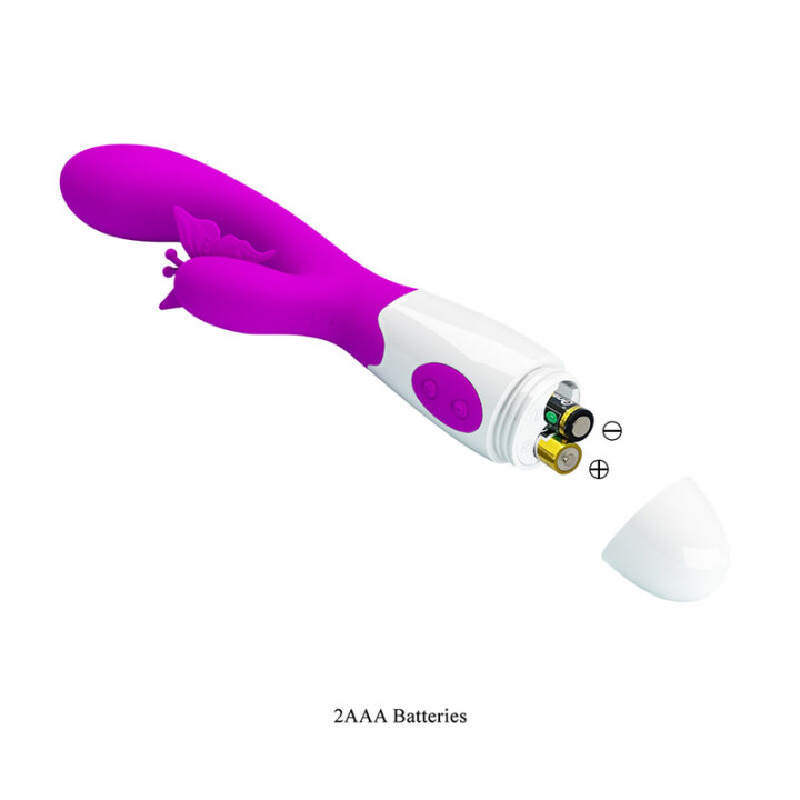 Pretty Love - Vibrateur Lapin Violet 30 Fonctions Baiser Papillon