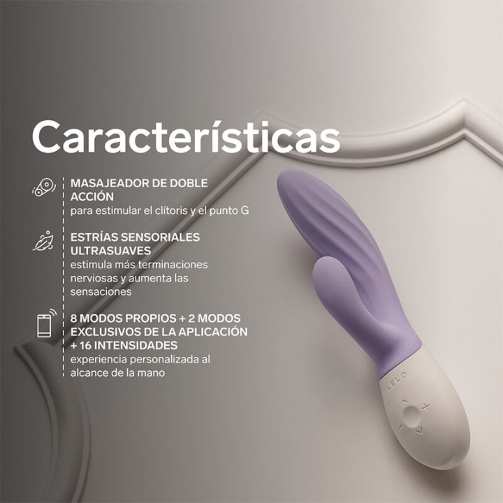 Lelo - Ina Twist Doppio Vibratore a Coniglio Per il Punto g e il Clitoride Lavanda