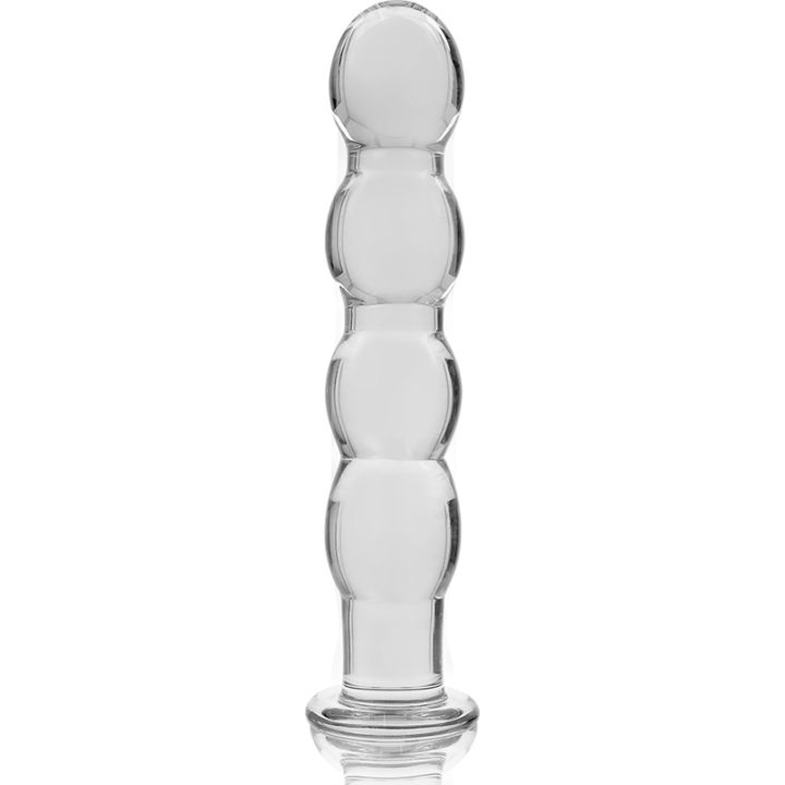 Nebula Series by Ibiza - Modelo 10 Dildo Cristal Transparente 16.5 cm -o- 3.5 cm
