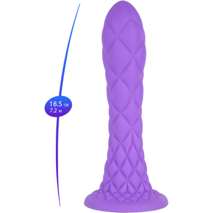 Silexd - Dreamy Dildo Fantasy Liquid Silicone Thermoreactive Violet 18.5 cm