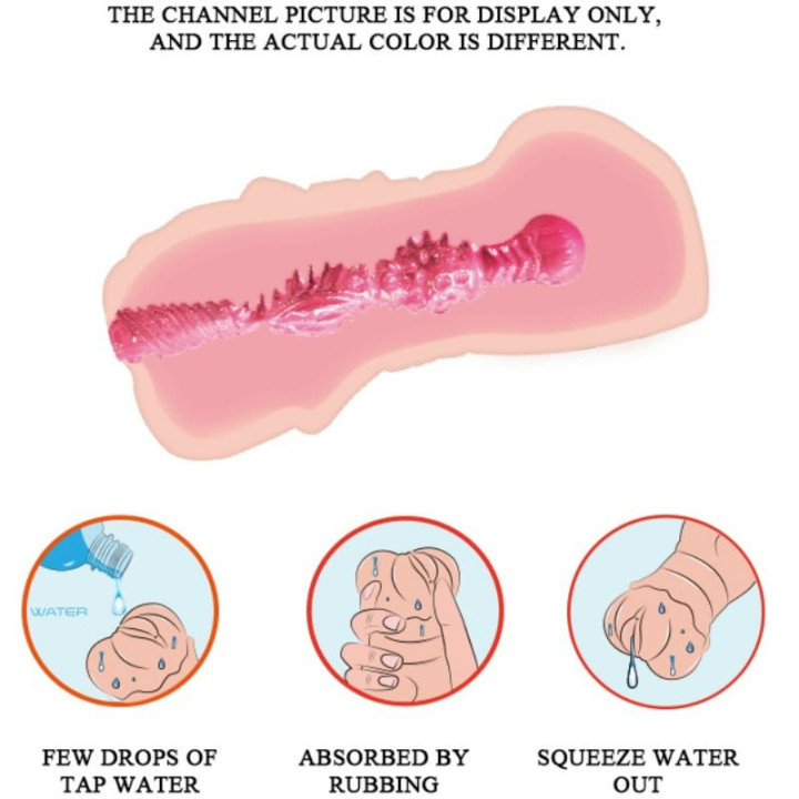 Crazy Bull - Water Skin Vagina Masturbador Mit Vibrierenden Kugeln