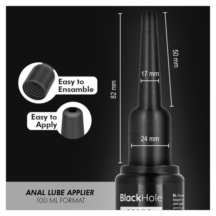 Black Hole - Analglättungsmittel-Applikator, Grösse l, 100 ml