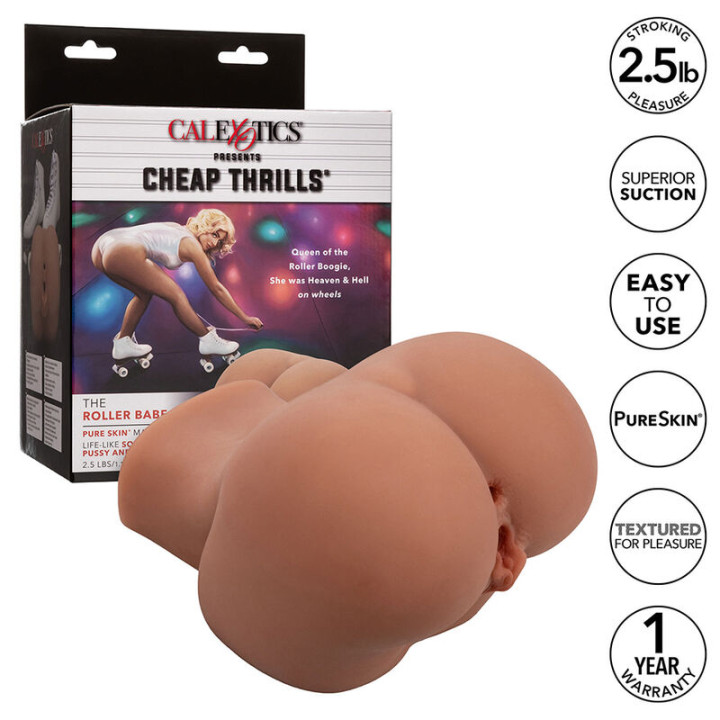Calexotics - The Roller Babe Doppelt Realistischer Masturbator, Fleisch
