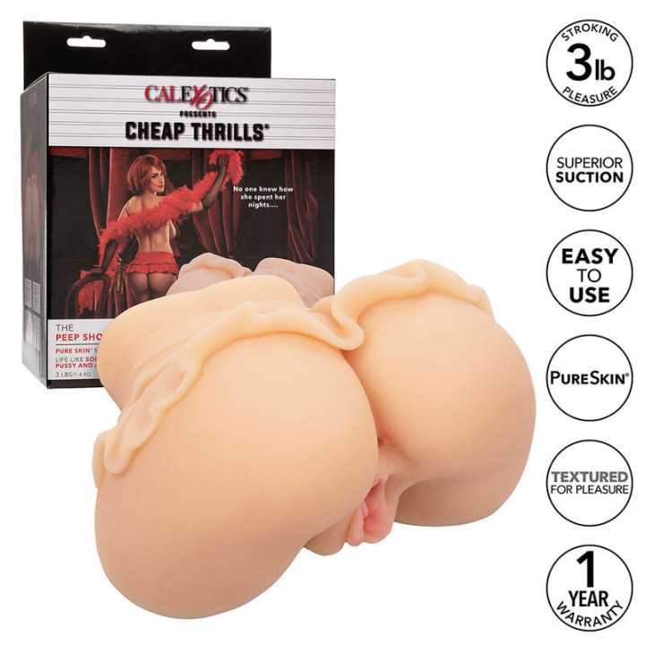 Calexotics - The Peep Show Girl Doppelt Realistischer Masturbator, Fleisch