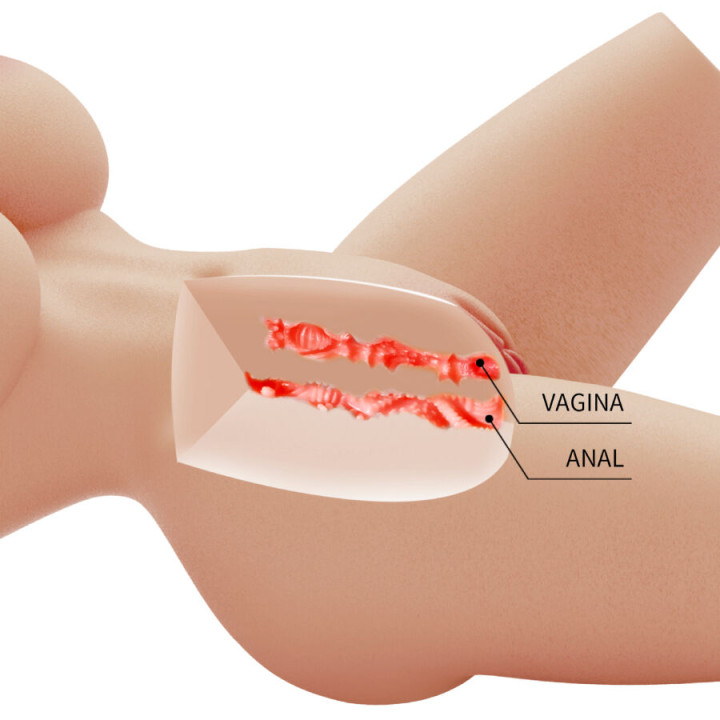 Crazy Bull - Lily Torso Femminile Realistico Vagina e Anale 4 kg