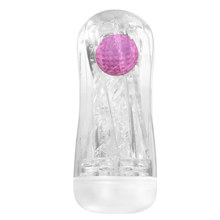 Pretty Love - Coupe de Masturbation Texturée à 360° Transparente