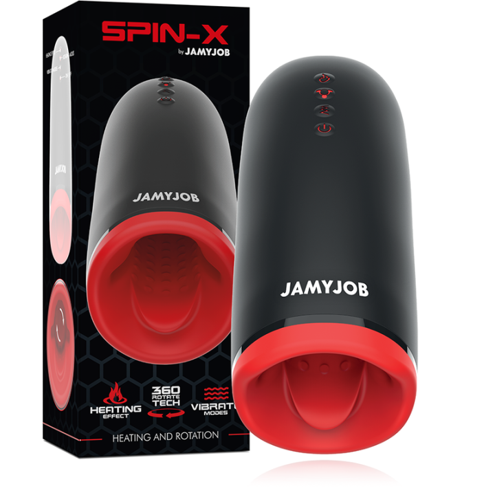 Jamyjob - Masturbatore Riscaldante e Rotante Spin-x