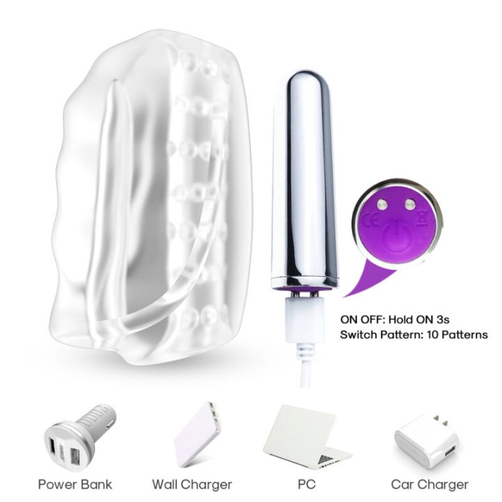 Armony - Master Masturbateur & Vibrateur Transparent