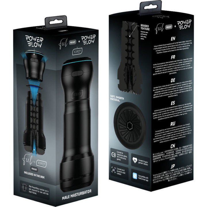 Kiiroo - Feel Pocket Masturbatore Maschile + Power Blow