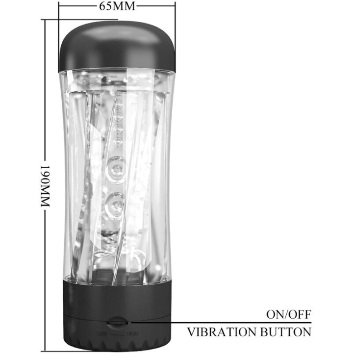 Pretty Love - Tamara Male Masturbator Multi-Speed Vibrator Black